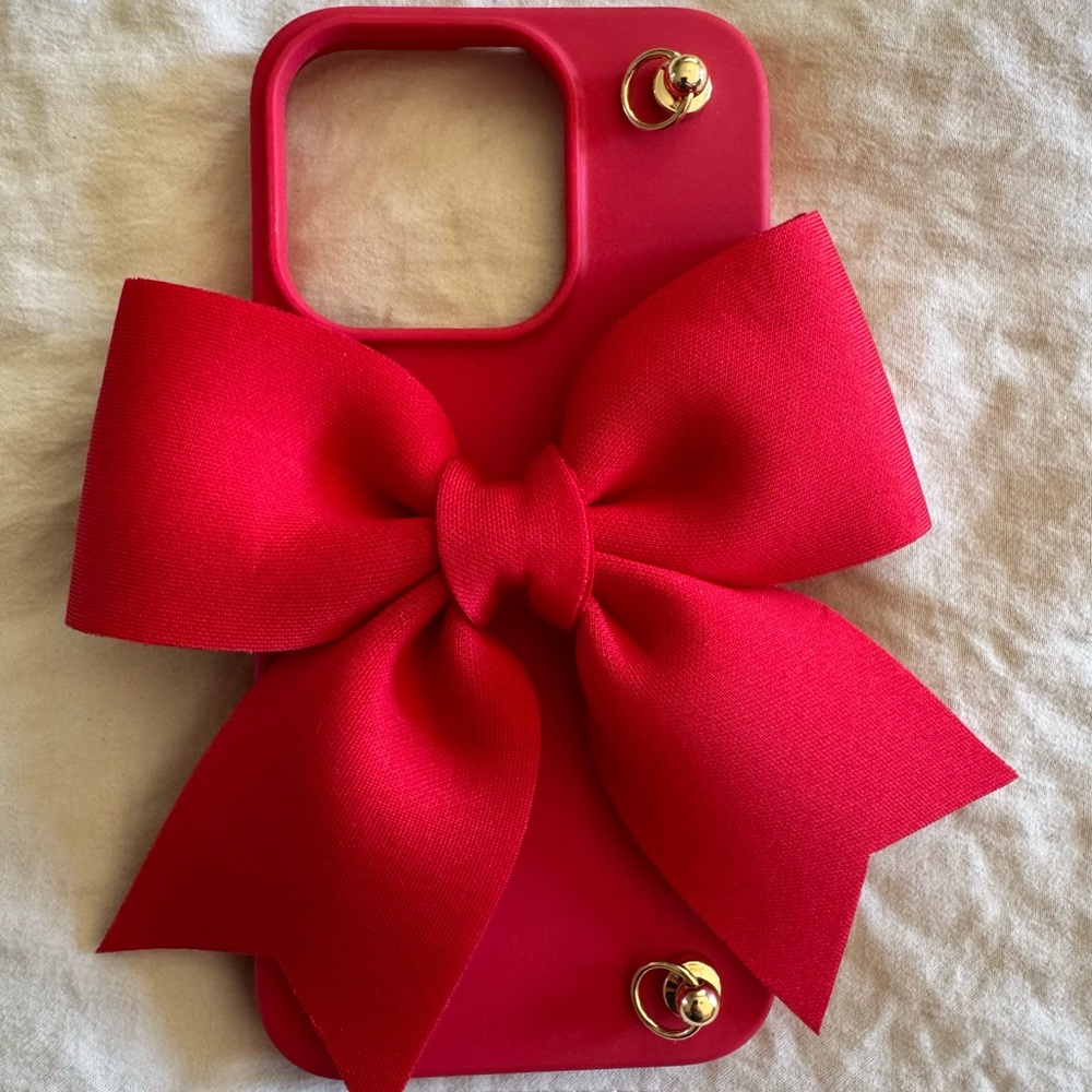 Red Bow iPhone Case NWOT